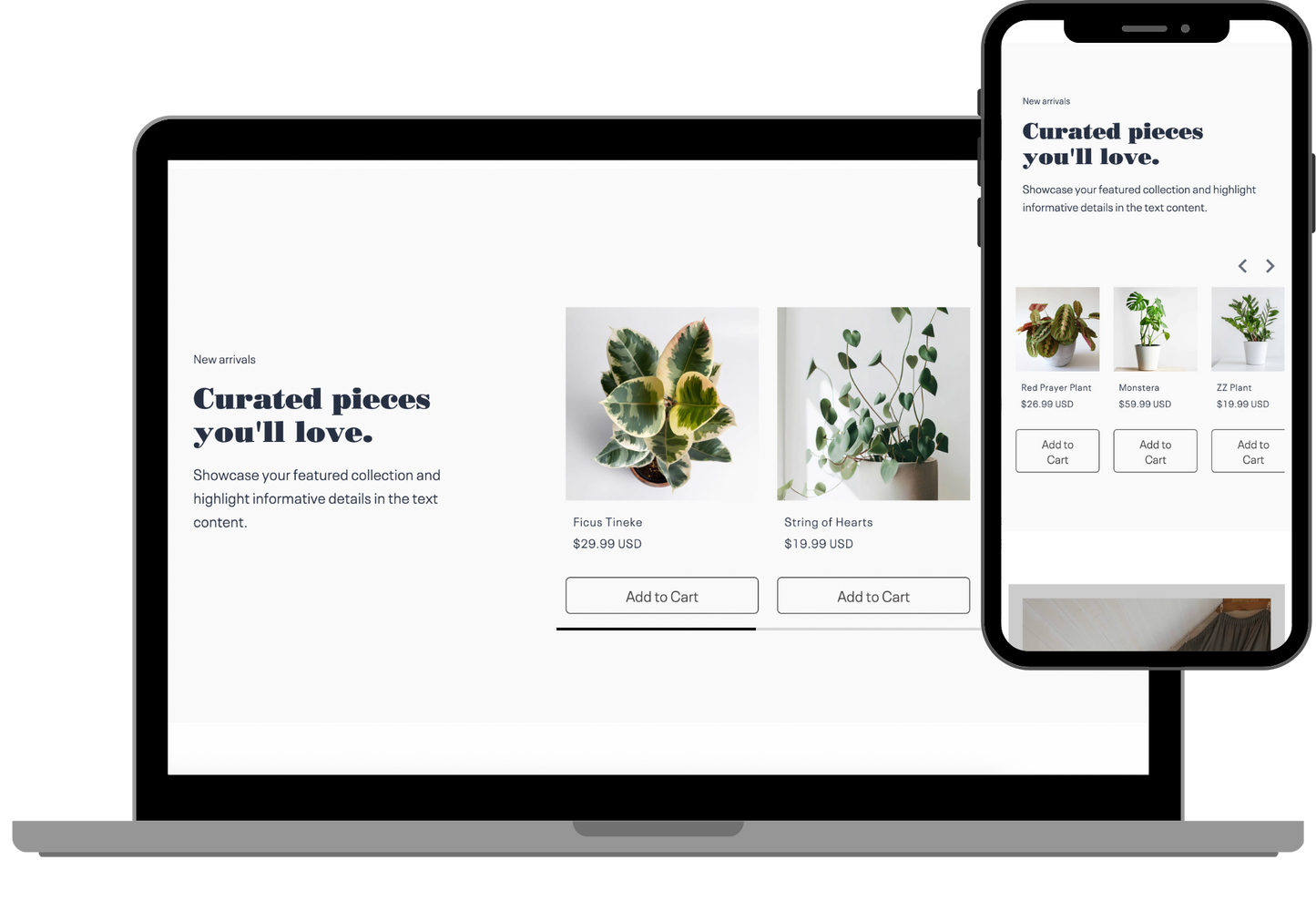 Featured collection - scroll