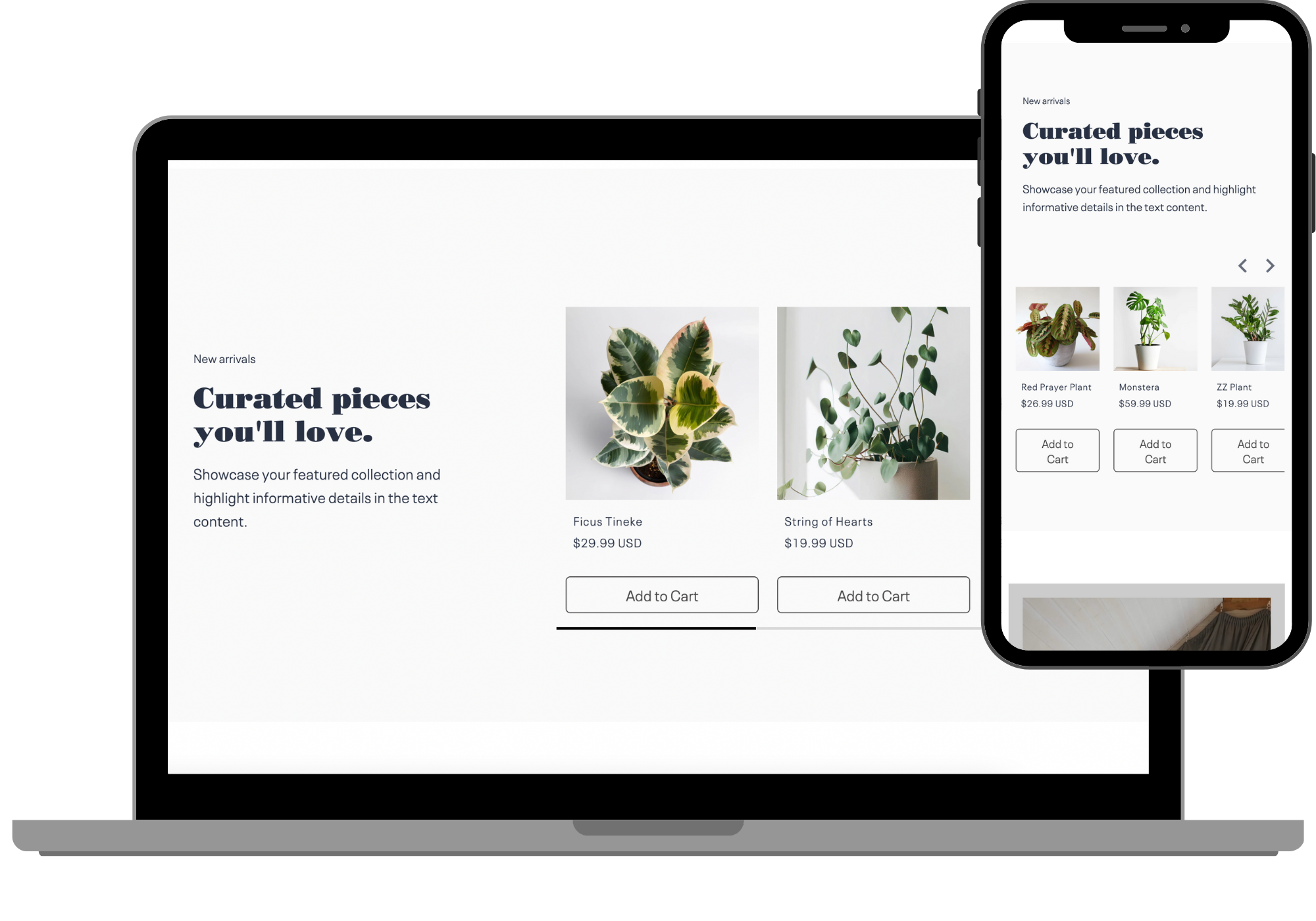 Featured collection - scroll