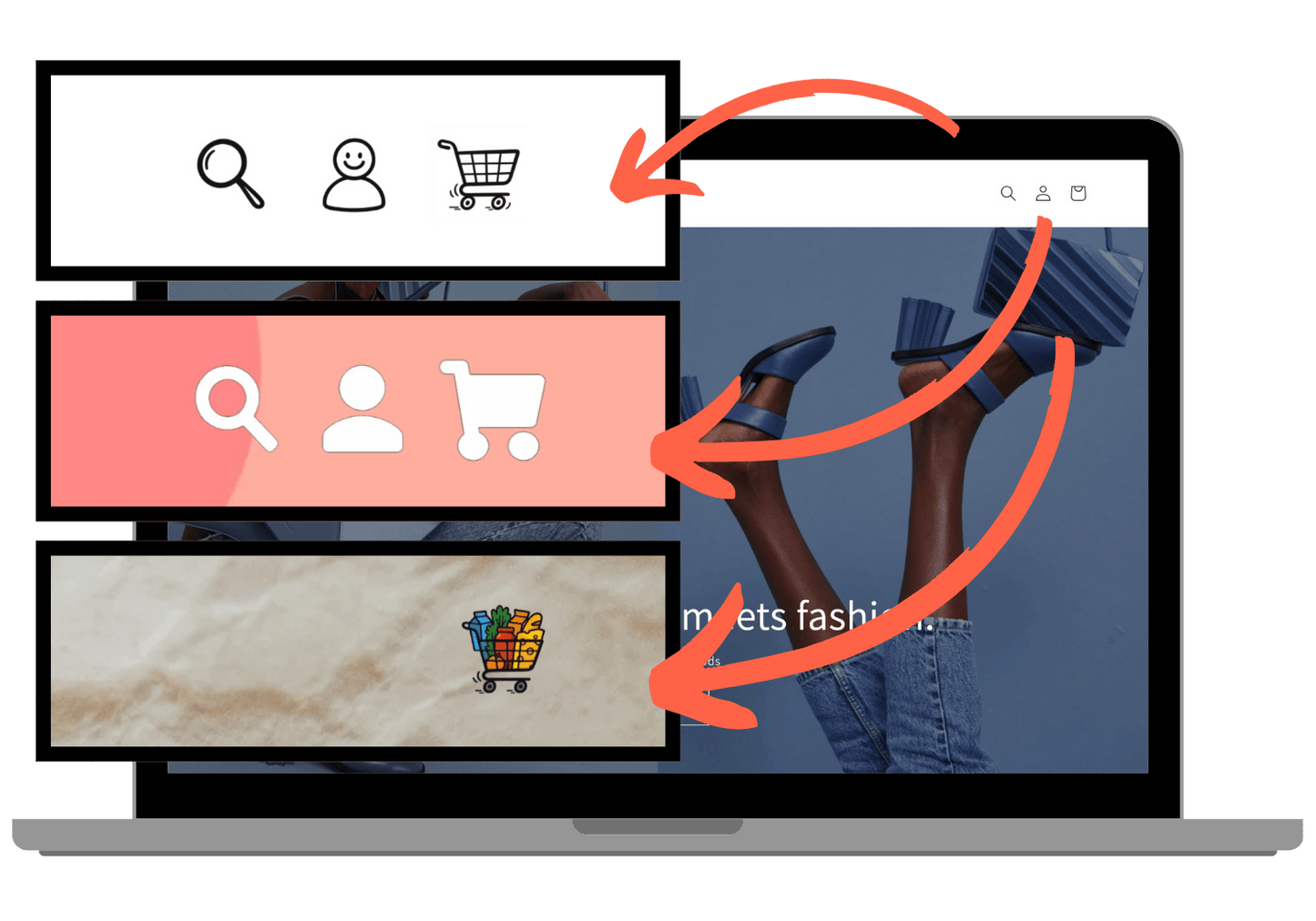 Shopify theme - customize header