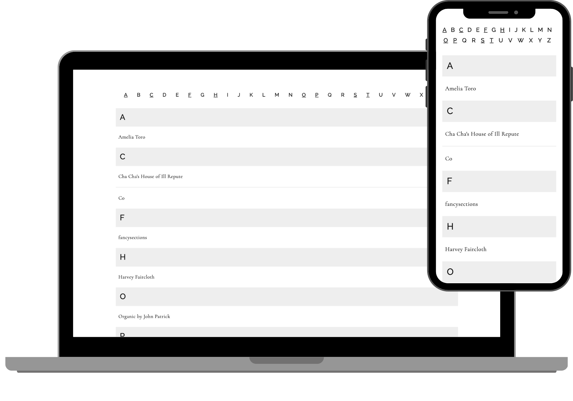 Vendor List Alphabetical Design Packs vendor-list-alphabetical-design-packs