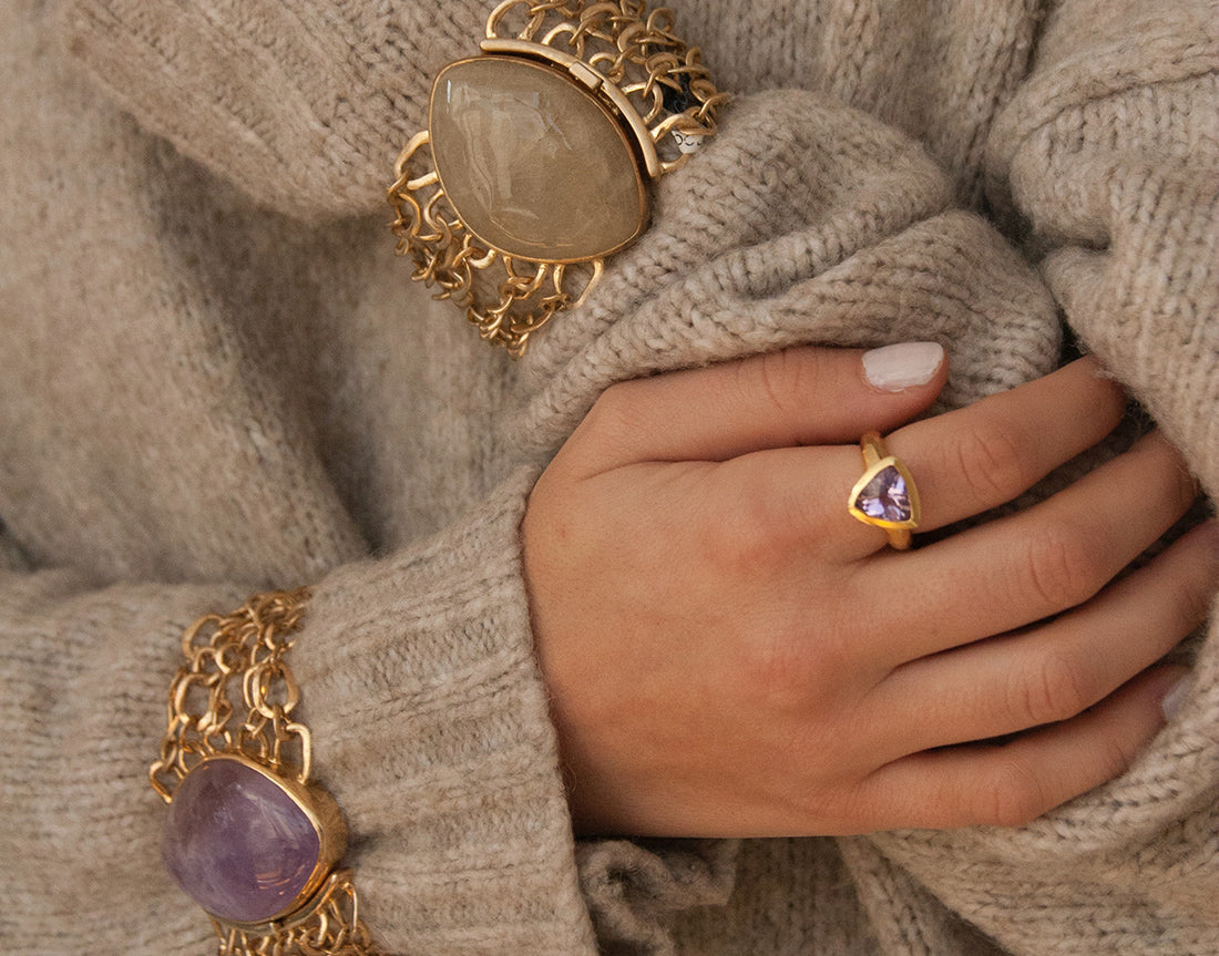 design packs jewelry page amethyst ring collection