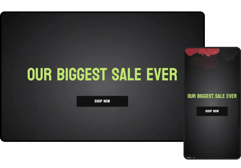 Banner - video background