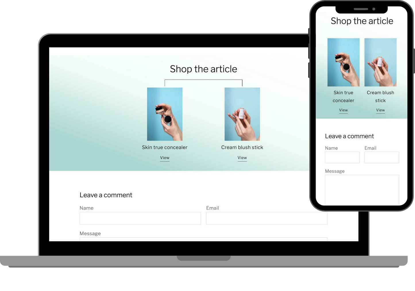 Article product highlights