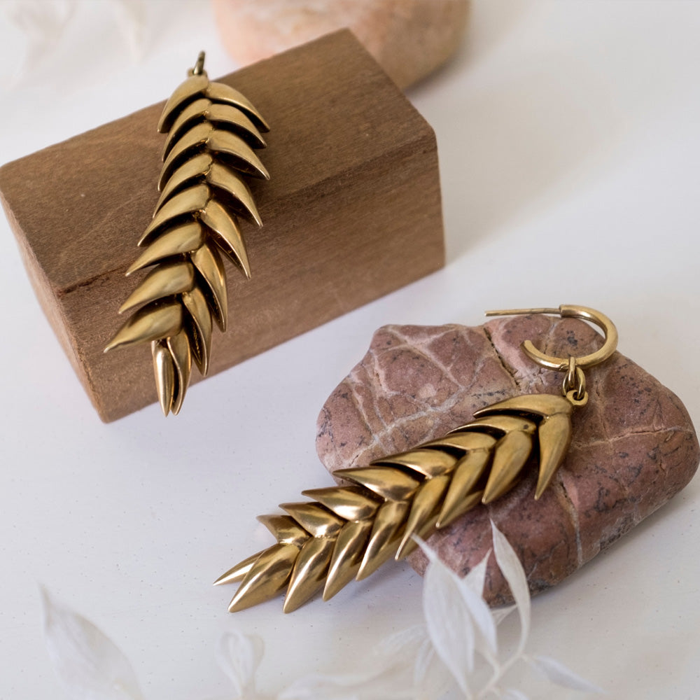 Gold Leaf Earrings