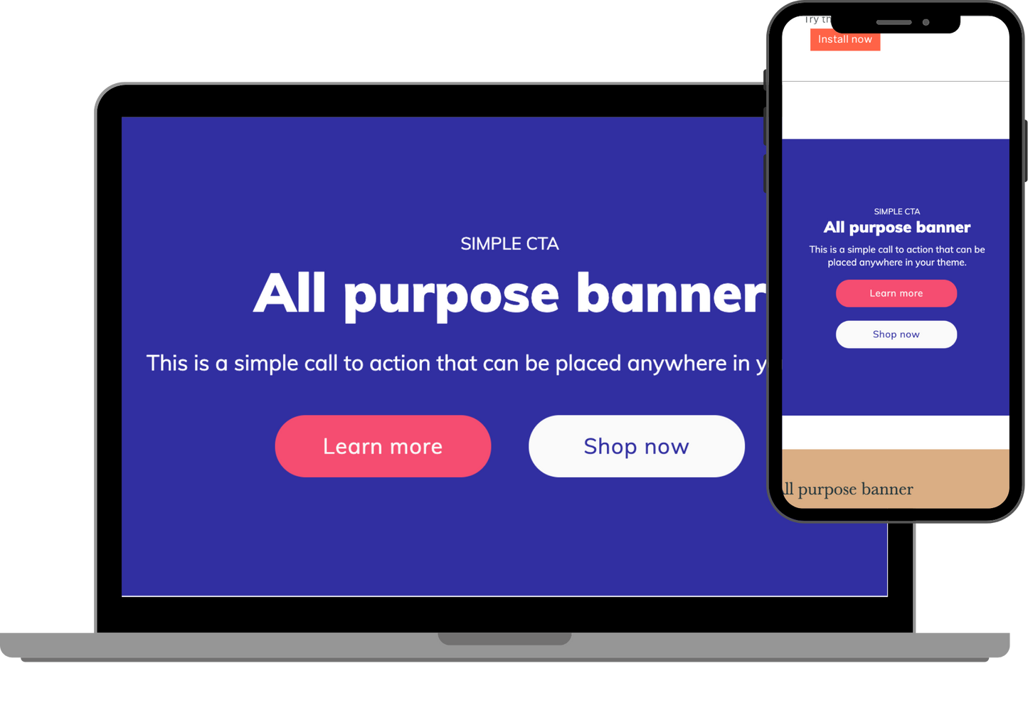 Call to action - simple