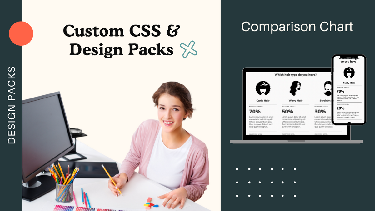 Create a comparison chart with Design Packs & CSS – 🎒 Design Packs