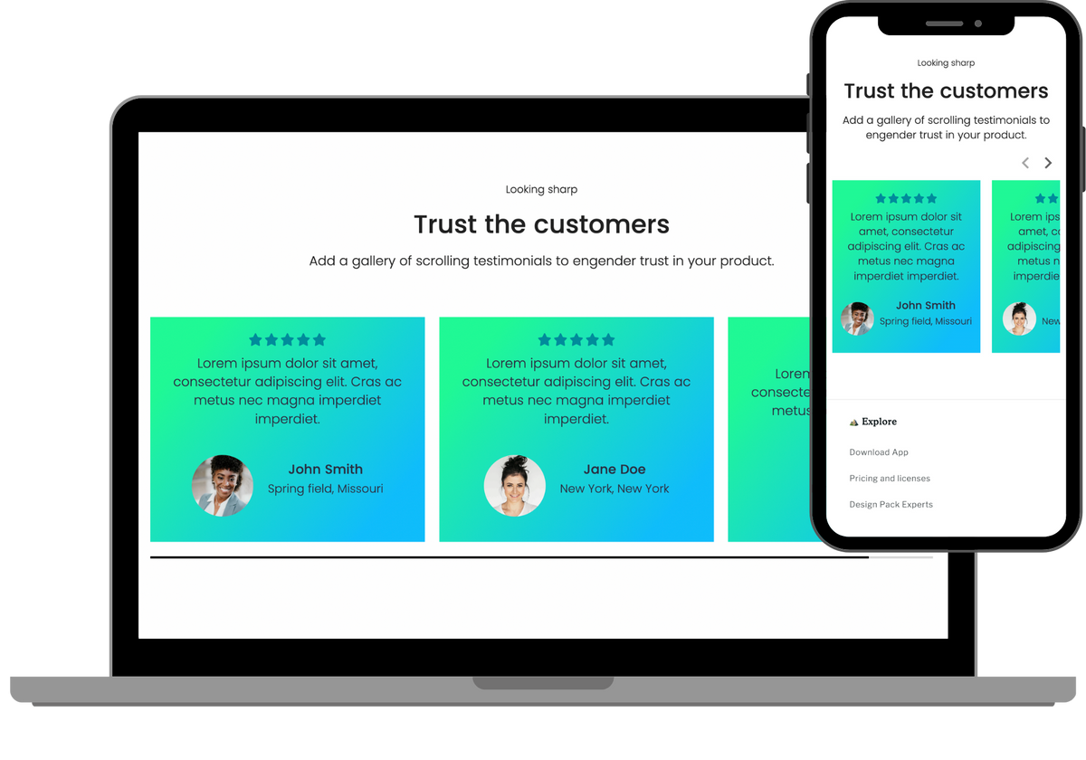 Testimonials - scroll
