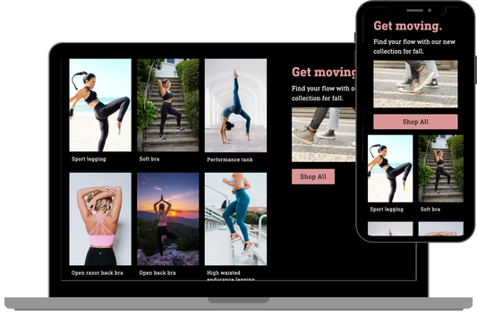 Featured collection with text