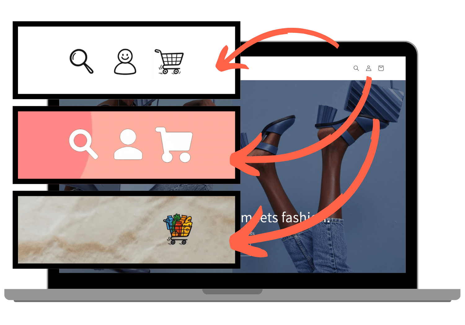 Shopify theme - customize header