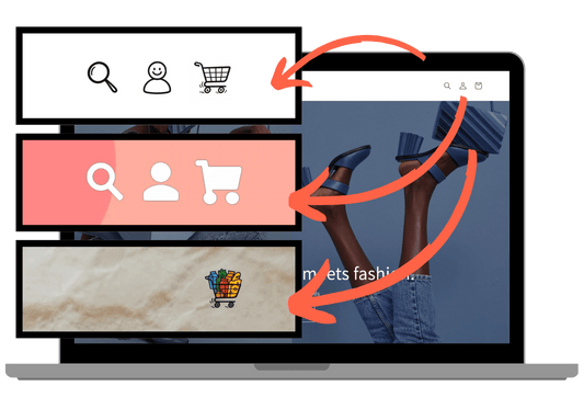 Shopify theme - customize header