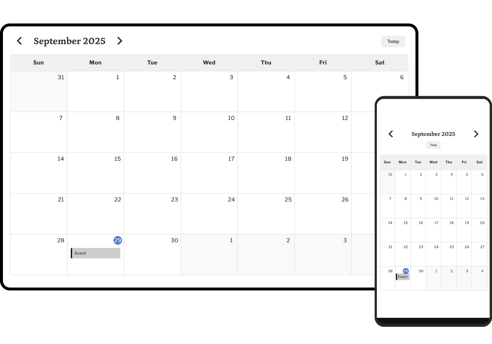 Events Calendar