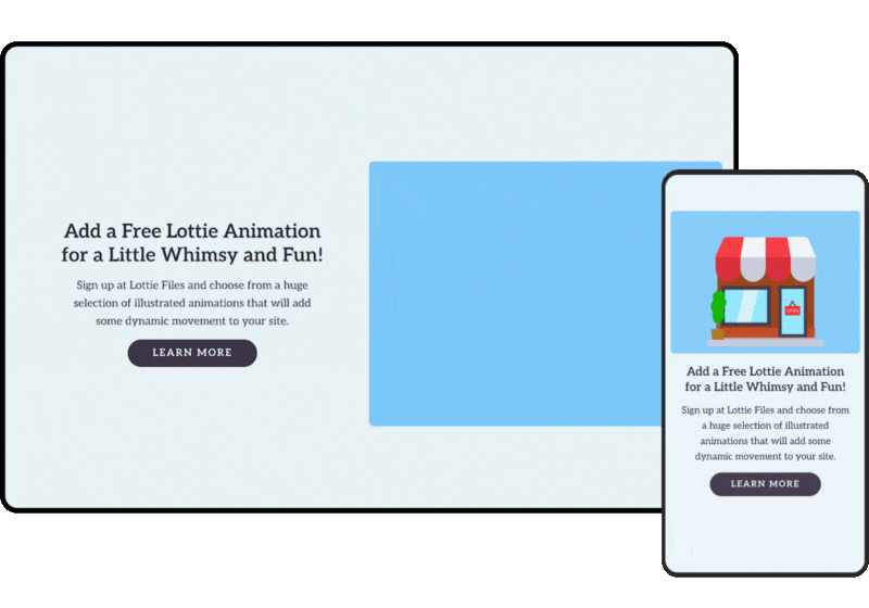 Lottie animation