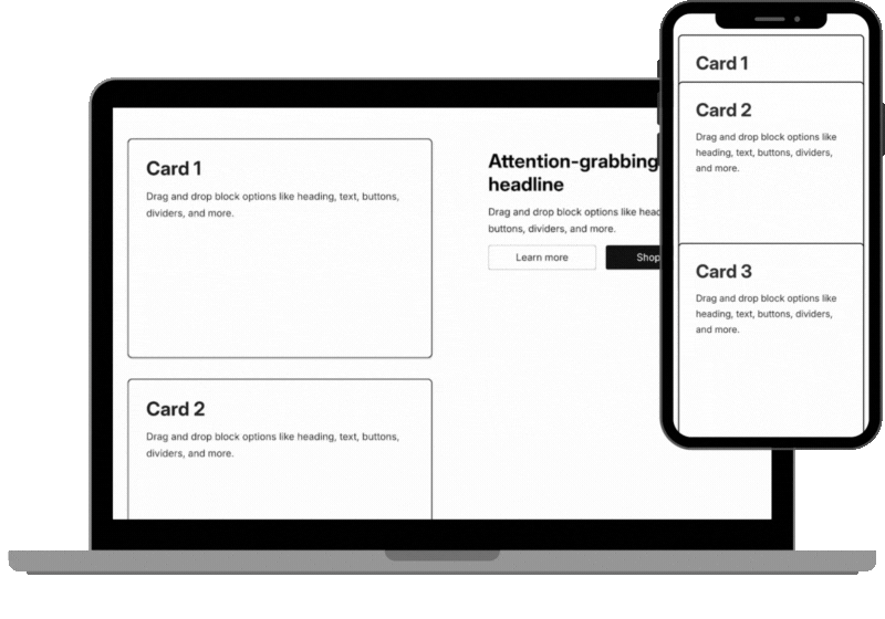 Overlap stacking cards