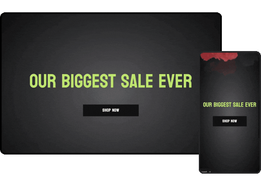 Banner - video background