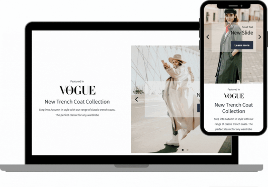 Slideshow with text
