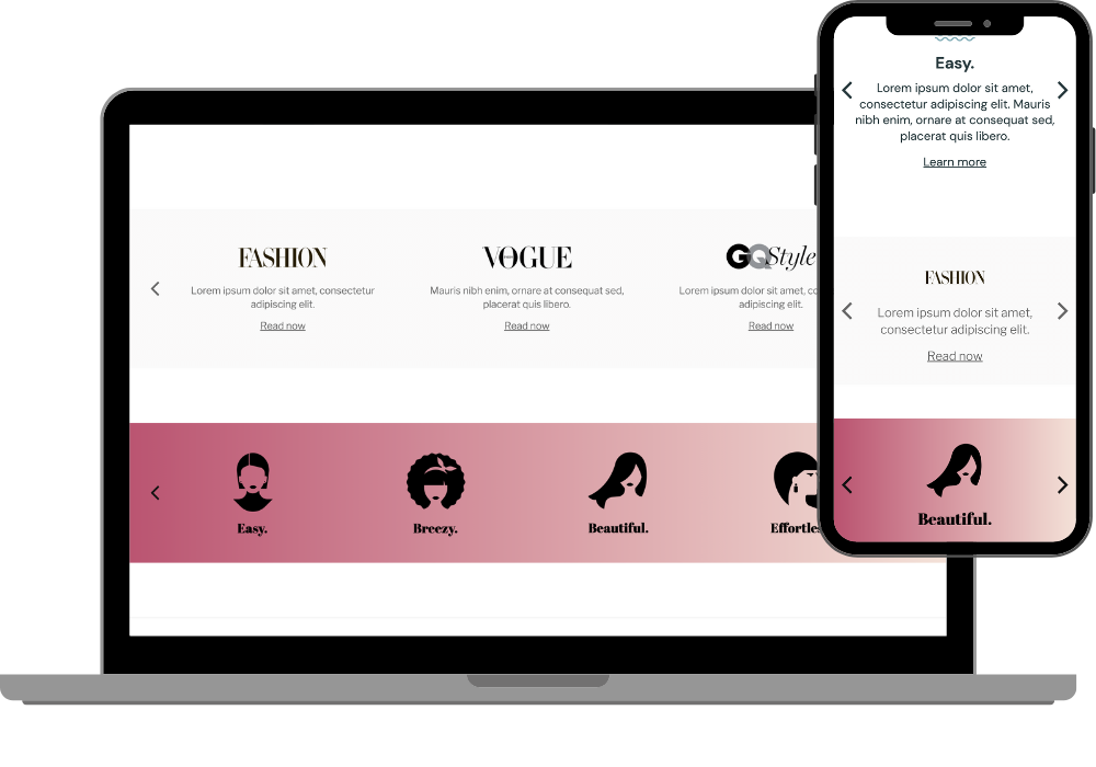 Value icons - slider