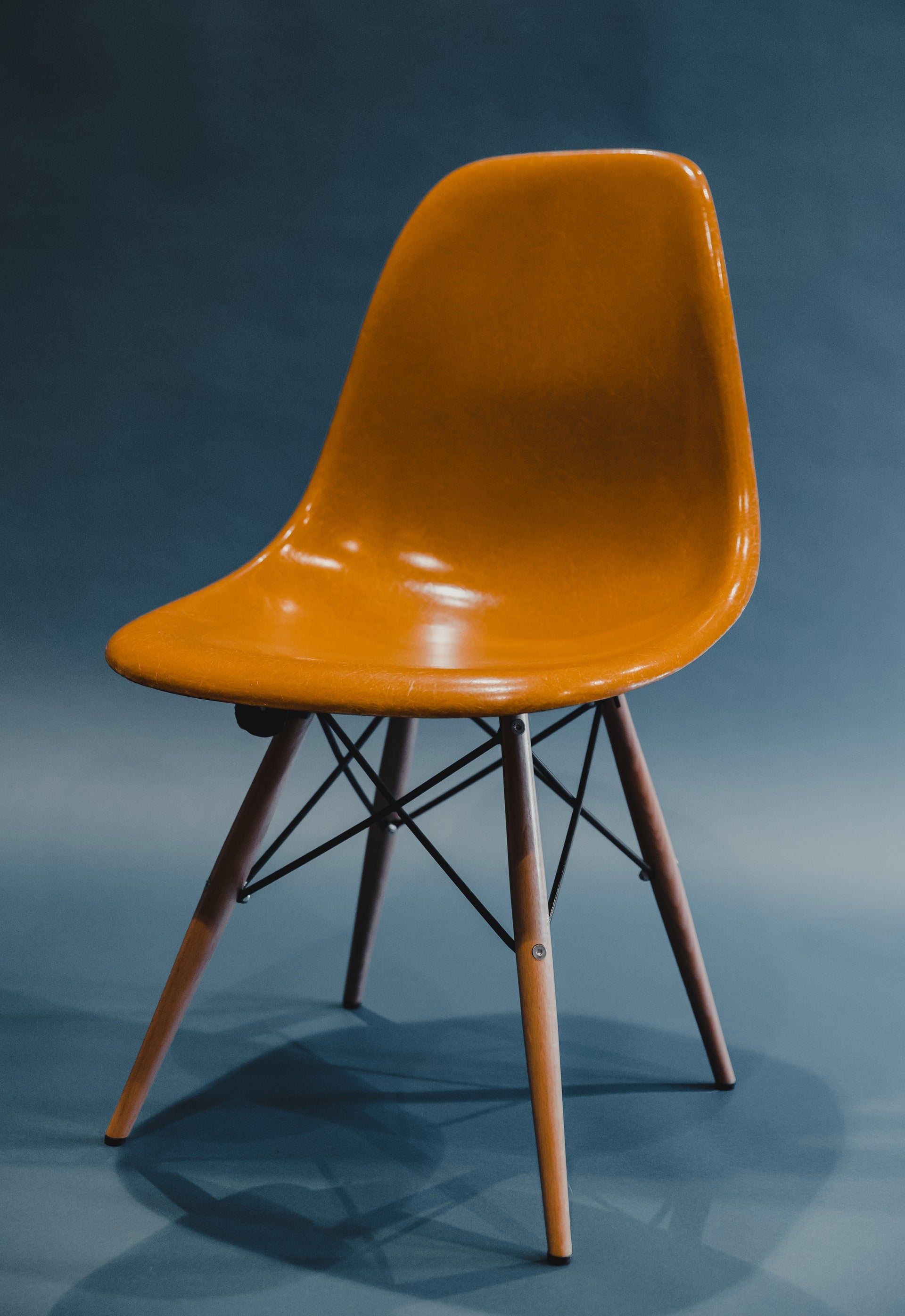 Orange Armless Chair