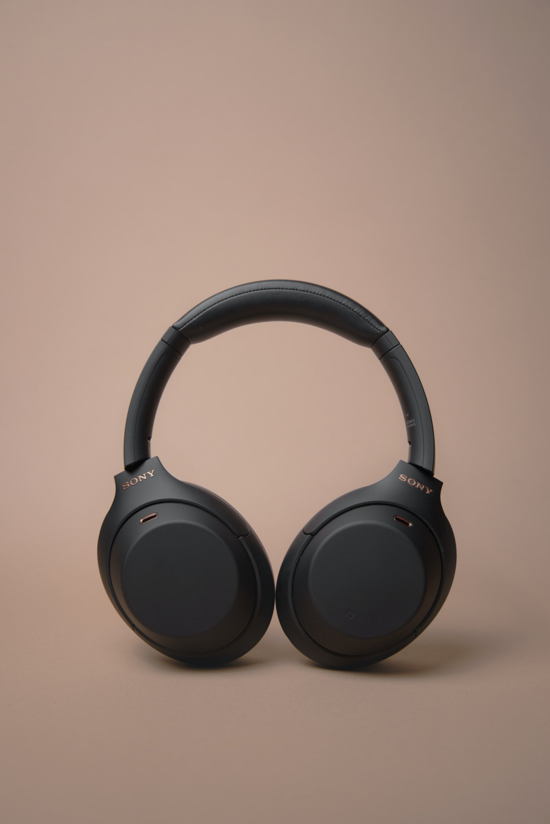 Black noise cancelling headphones